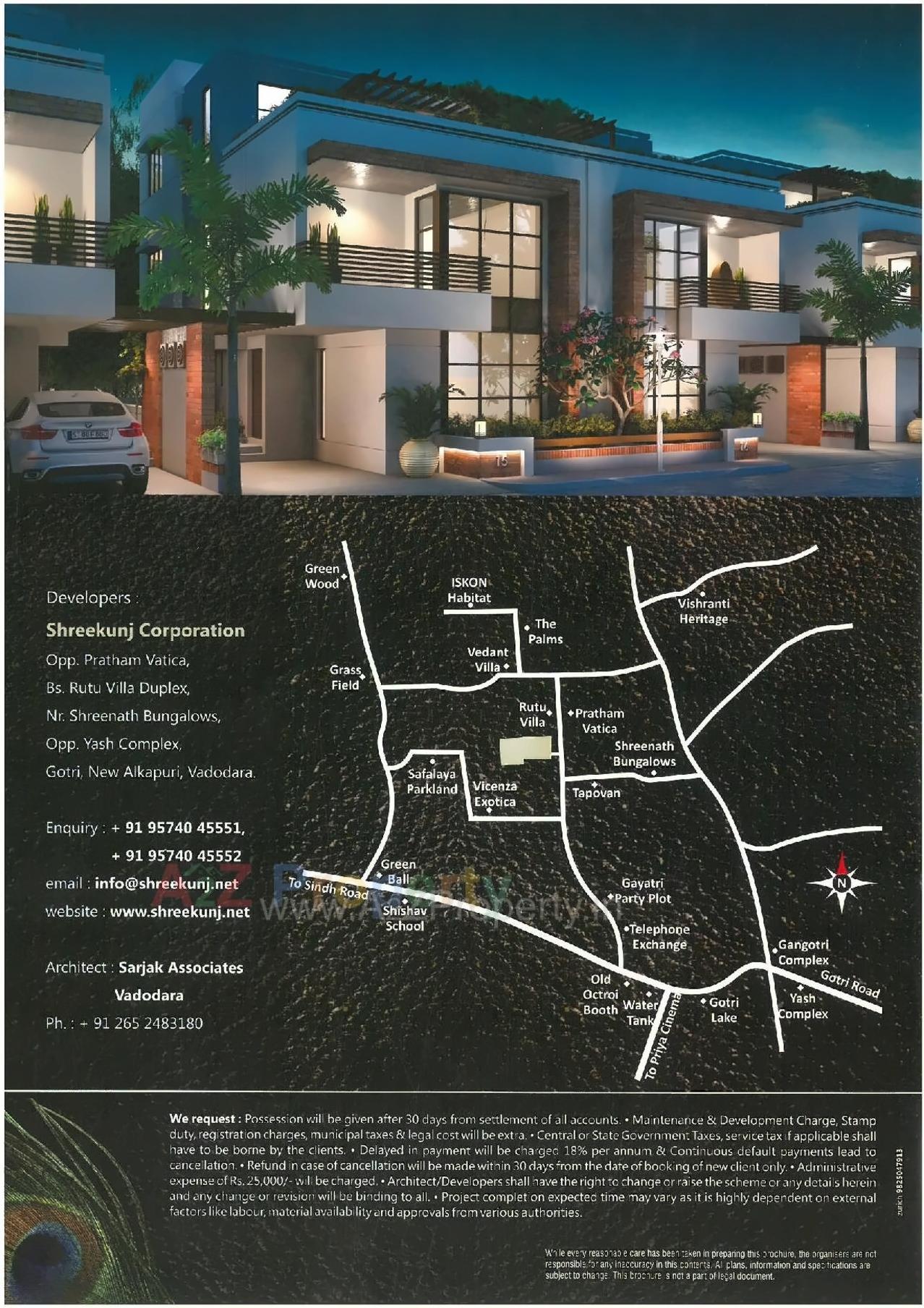  of real estate project Shreekunj Greens located at Gotri, Vadodara, Gujarat
