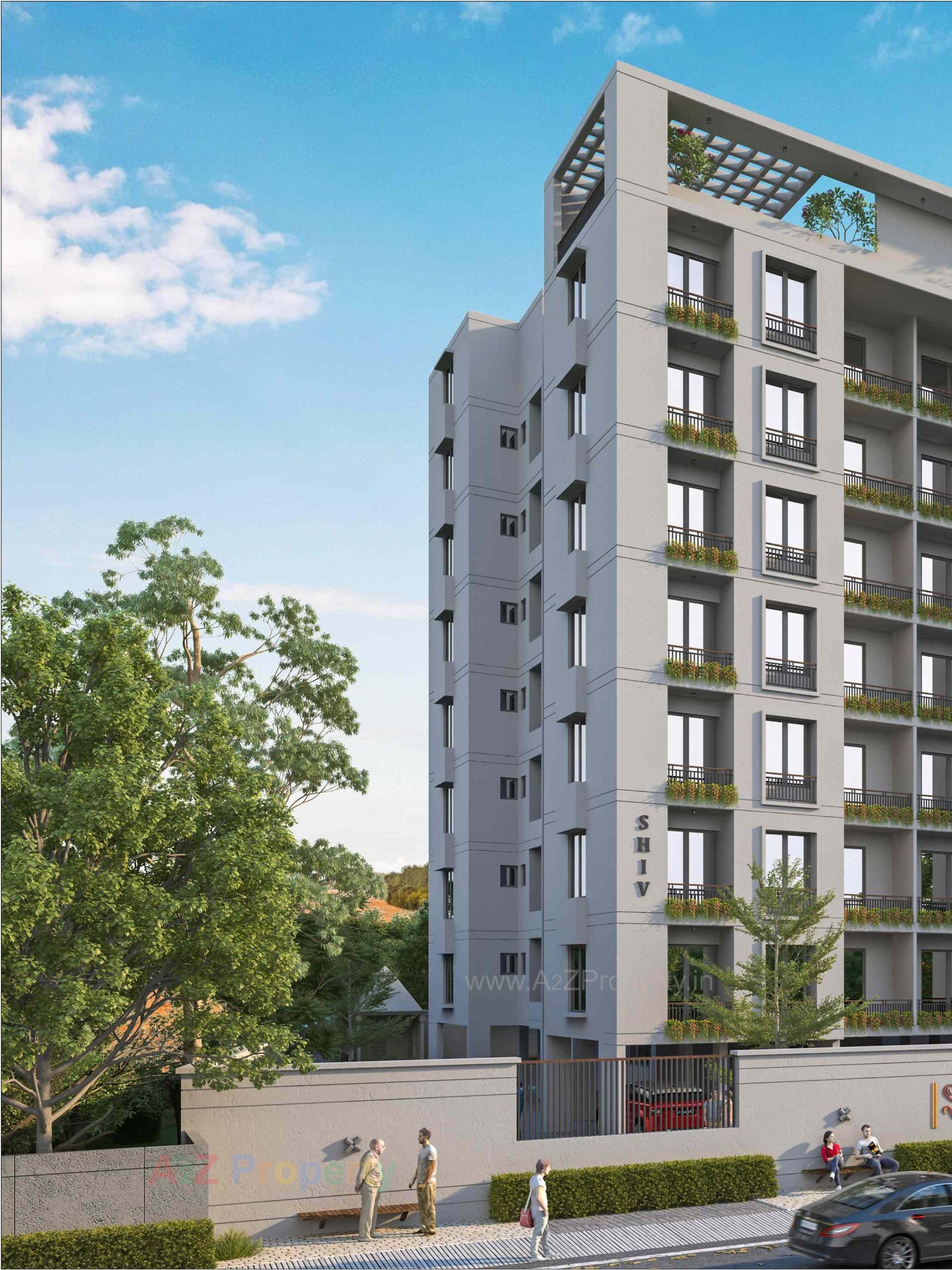 3D Elevation of real estate project Shreem Sarvada located at Vadsar, Vadodara, Gujarat