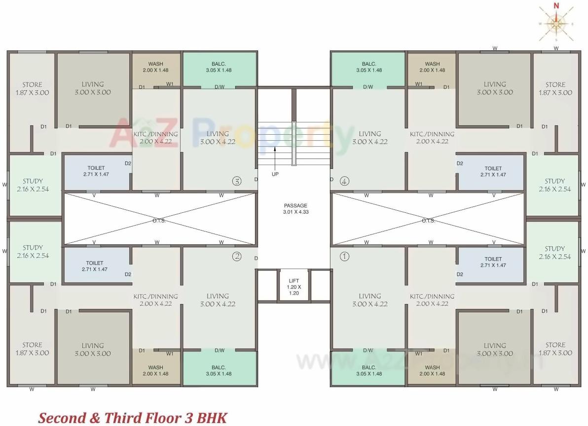 Layout of real estate project Shreemad located at Subhanpura, Vadodara, Gujarat
