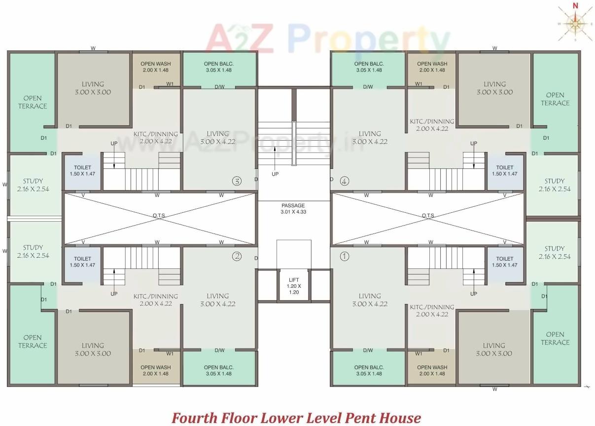 Layout of real estate project Shreemad located at Subhanpura, Vadodara, Gujarat