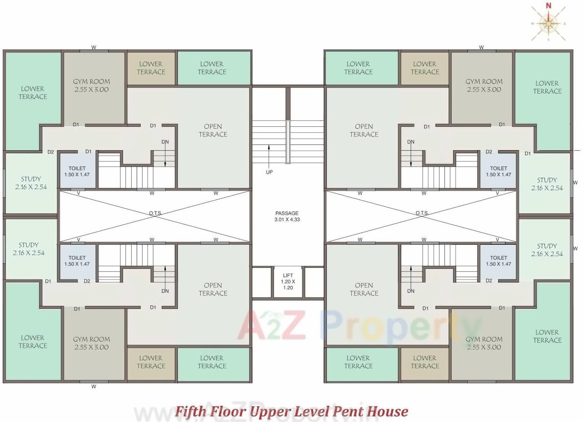 Layout of real estate project Shreemad located at Subhanpura, Vadodara, Gujarat