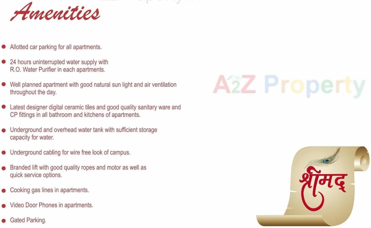 Amenities of Shreemad