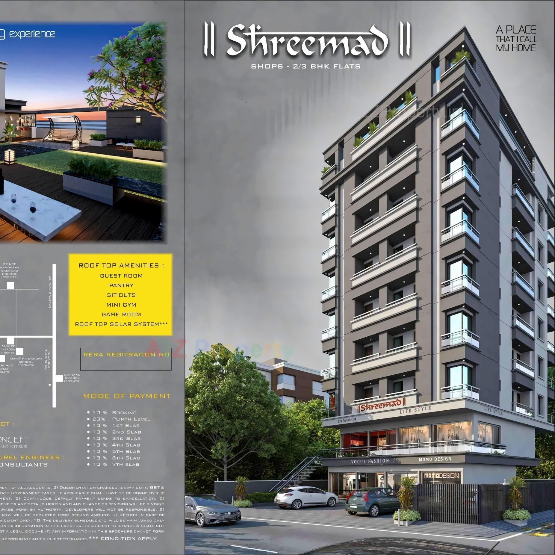 3D Elevation of real estate project Shreemad located at Vadodara, Vadodara, Gujarat