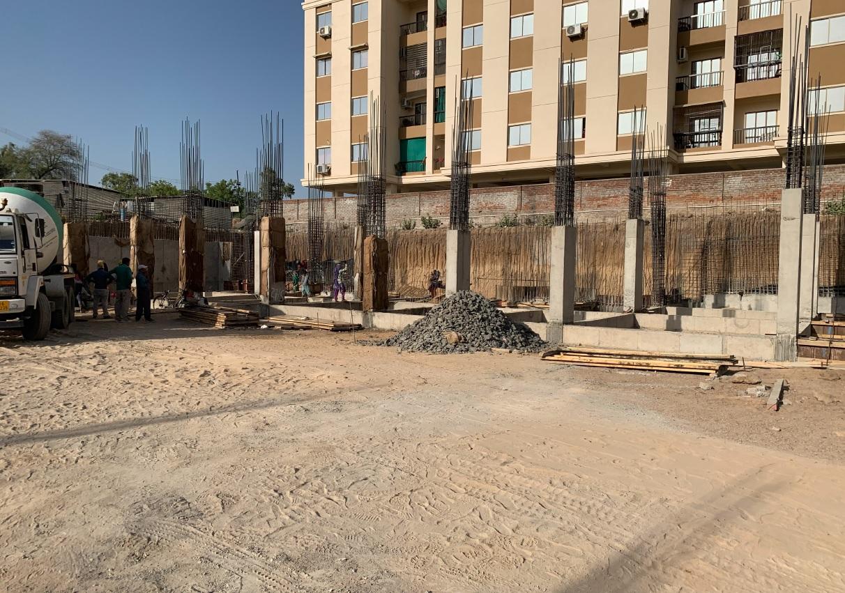 160506_const of real estate project Shreenath Heights located at Sama, Vadodara, Gujarat