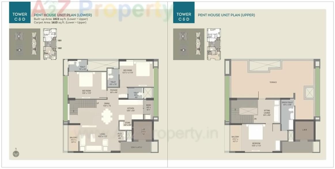 Layout of real estate project Shreenath Heights located at Sama, Vadodara, Gujarat