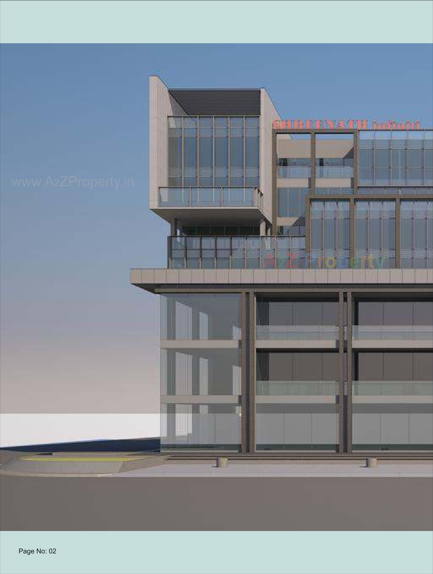 3D Elevation of real estate project Shreenath Infiniti located at Vadodara, Vadodara, Gujarat