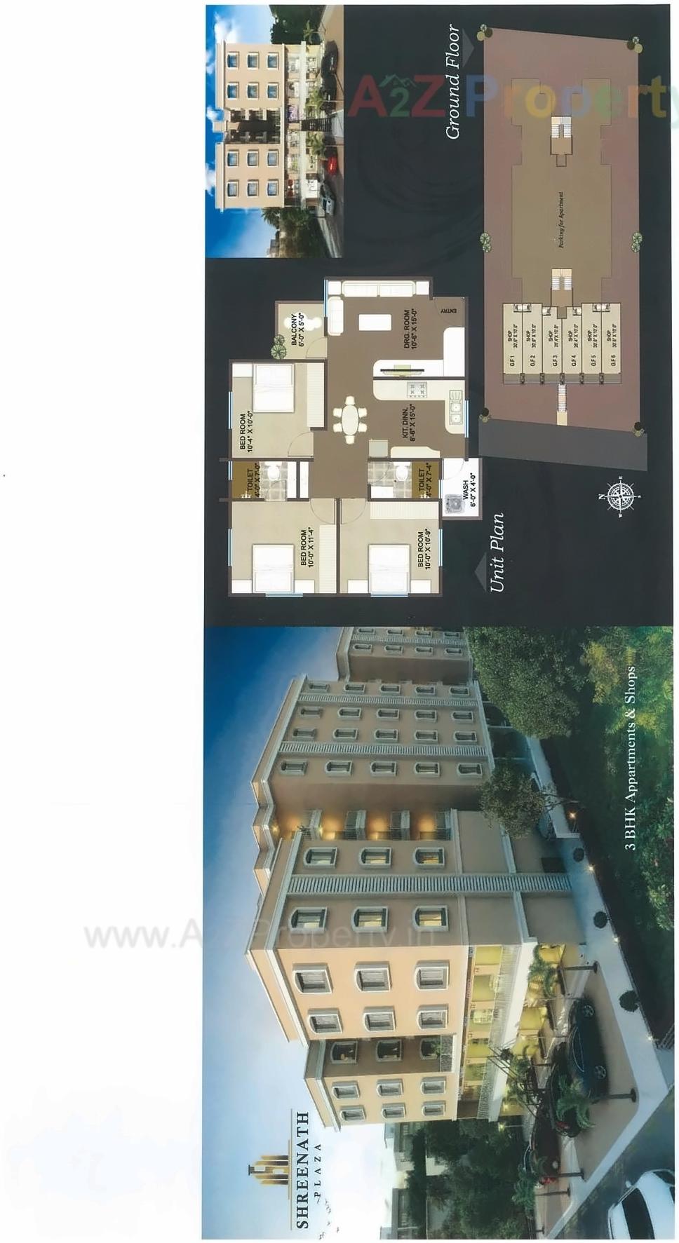 Layout of real estate project Shreenath Plaza located at Sevasi, Vadodara, Gujarat