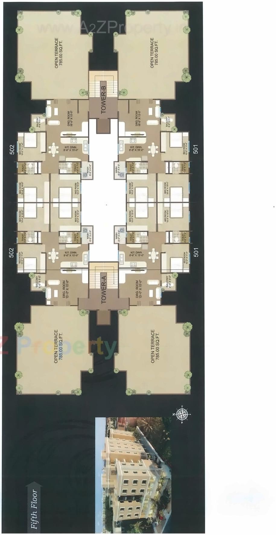 Layout of real estate project Shreenath Plaza located at Sevasi, Vadodara, Gujarat