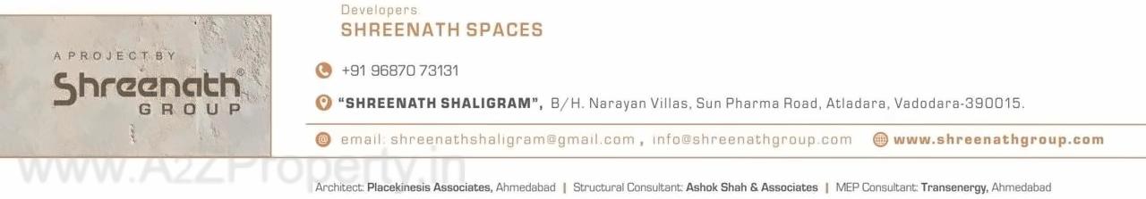  of real estate project Shreenath Shaligram located at Atladra, Vadodara, Gujarat