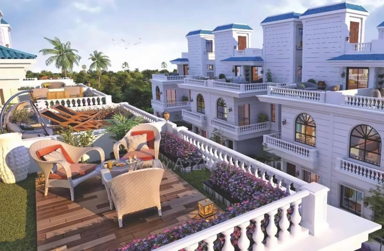 3D Elevation of real estate project Shreenathji Aangan located at Shripor-timbi, Vadodara, Gujarat