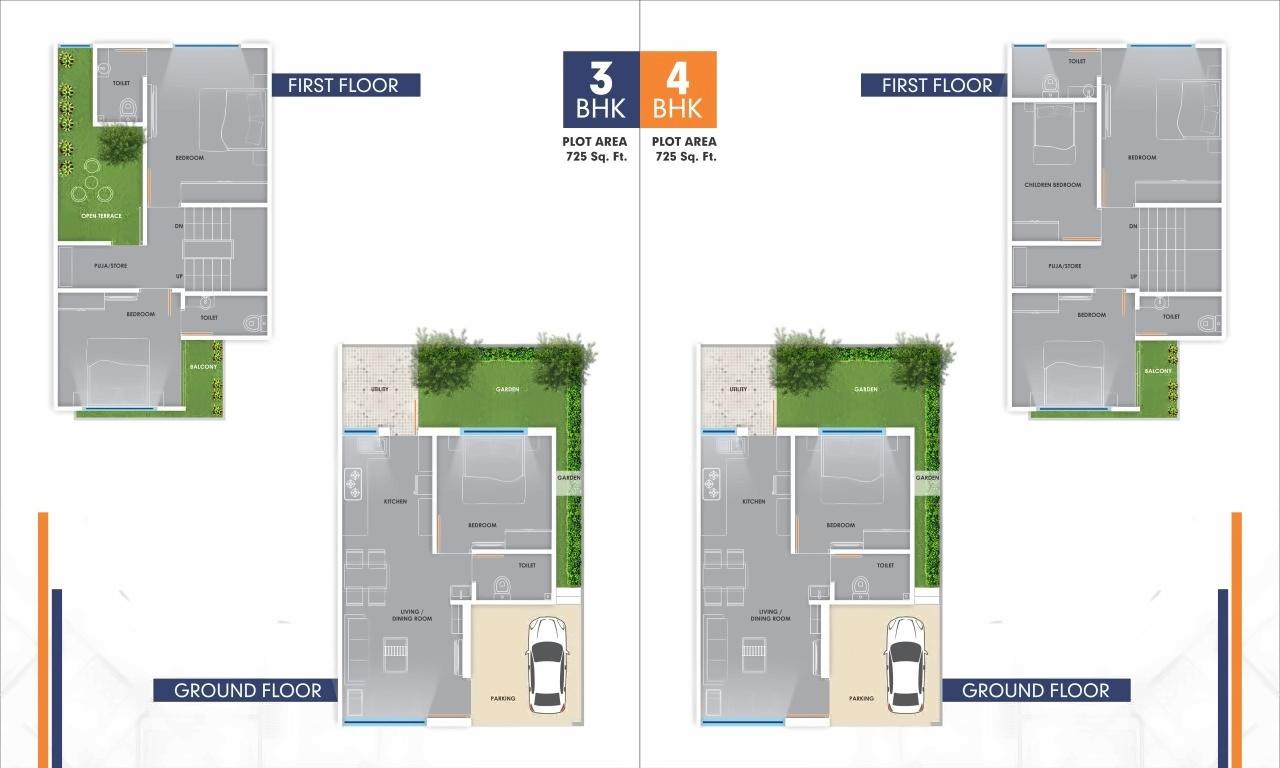 Layout of real estate project Shreenathji Aangan located at Shripor-timbi, Vadodara, Gujarat