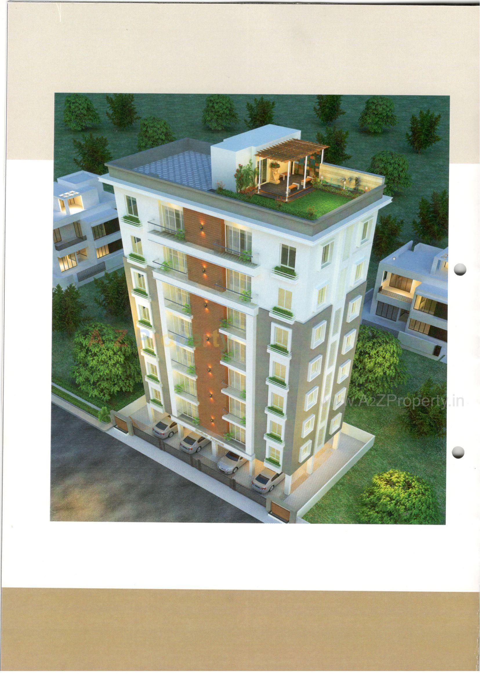 3D Elevation of real estate project Shrikar Avenue located at Sevasi, Vadodara, Gujarat