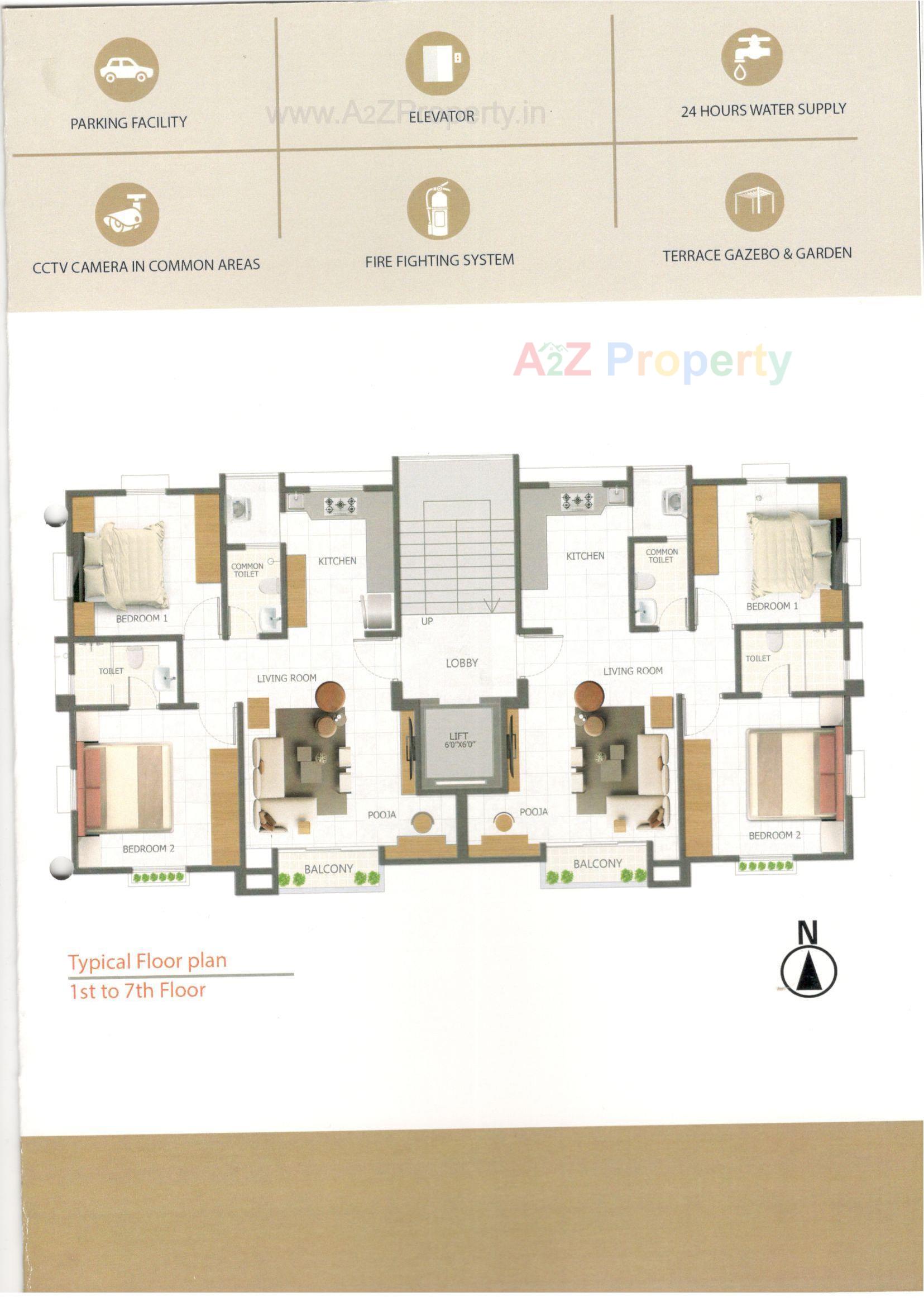 Layout of real estate project Shrikar Avenue located at Sevasi, Vadodara, Gujarat