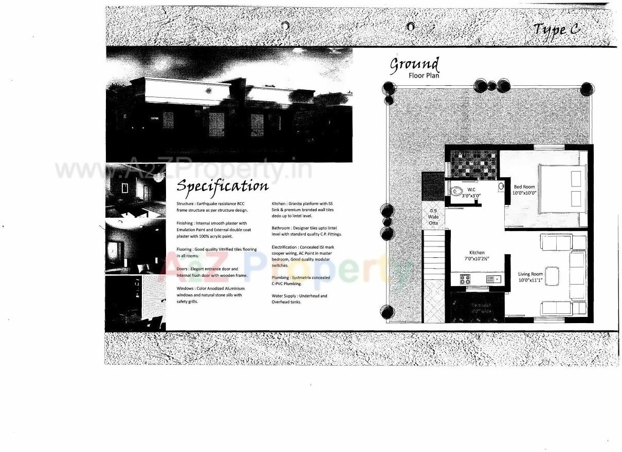 Layout of real estate project Shrikunj Residency located at Alamgir, Vadodara, Gujarat