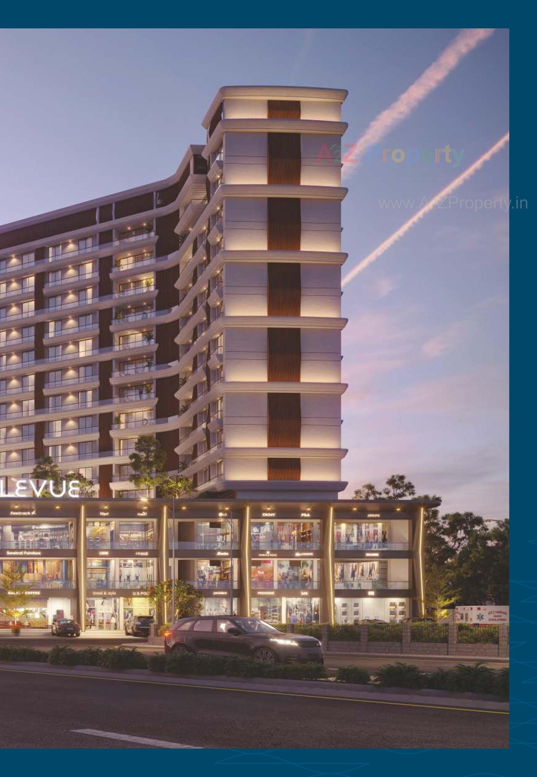 3D Elevation of real estate project Shrimay Bellevue located at Sama, Vadodara, Gujarat