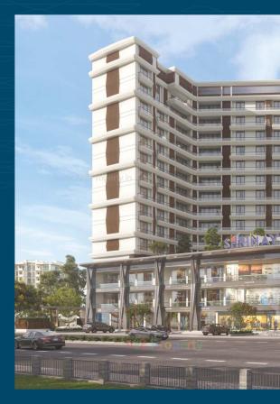 Elevation of real estate project Shrimay Bellevue located at Sama, Vadodara, Gujarat