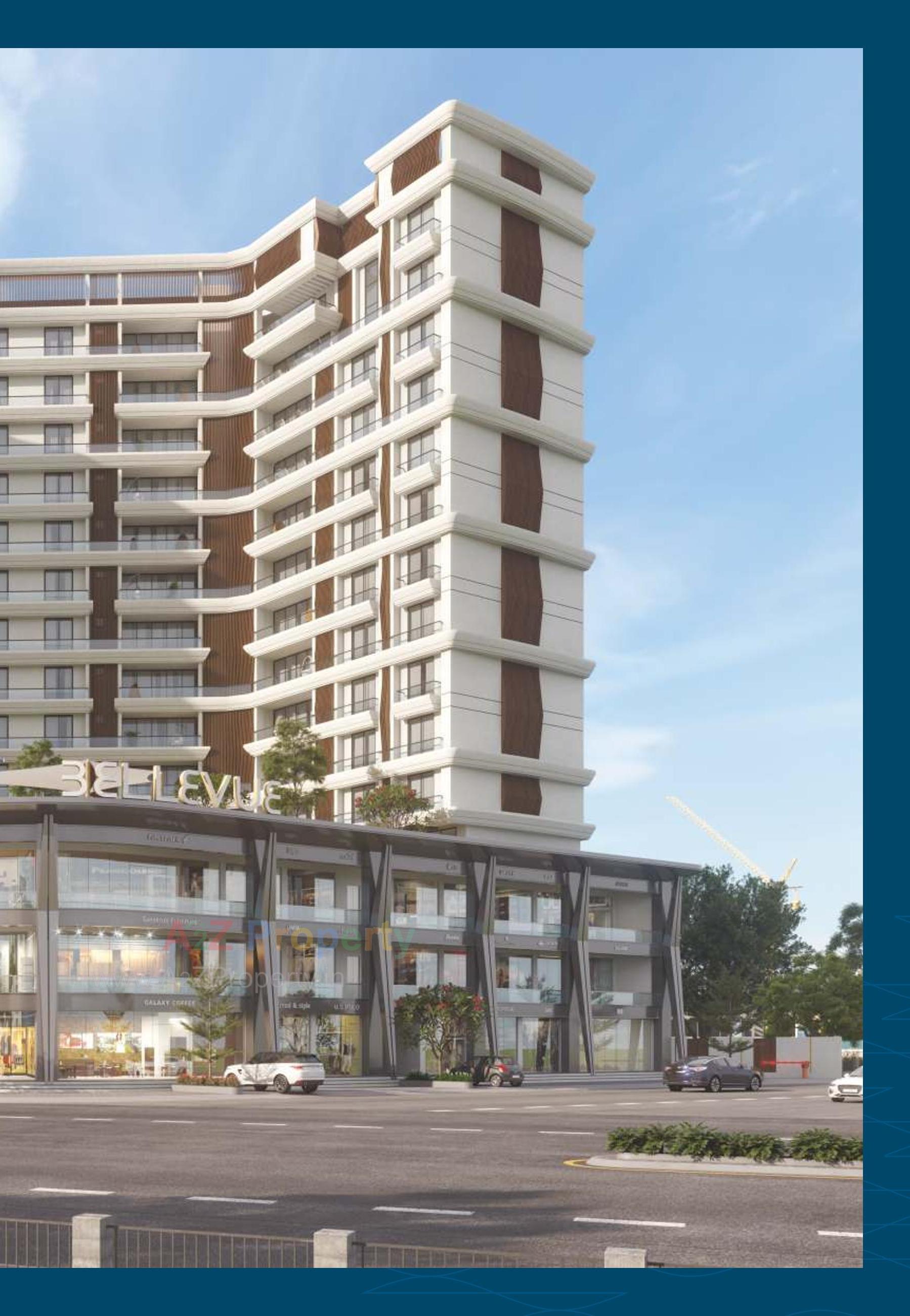 3D Elevation of real estate project Shrimay Bellevue located at Sama, Vadodara, Gujarat