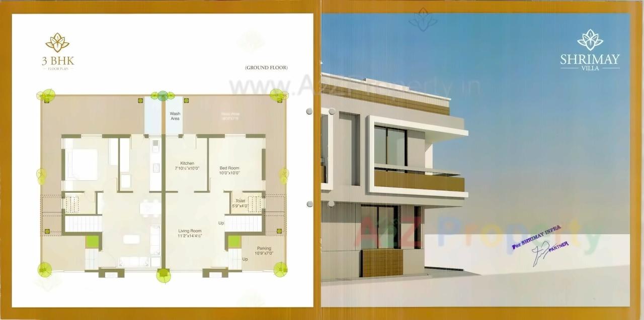 Layout of real estate project Shrimay Villa located at Vadodara, Vadodara, Gujarat