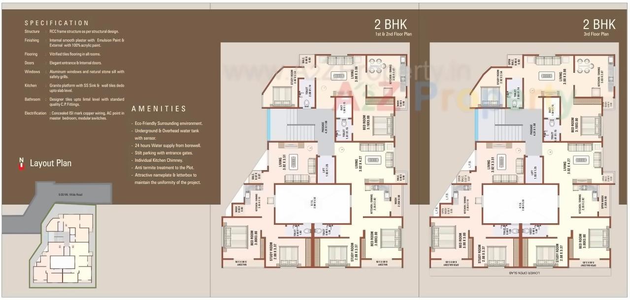 Layout of real estate project Shrushti Greens located at Gotri, Vadodara, Gujarat