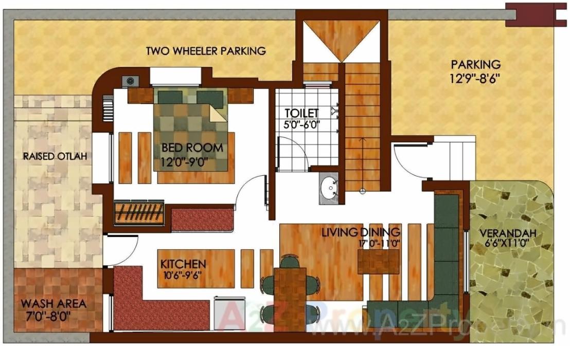 Layout of real estate project Shubh Darshan Greens located at Hanumanpura, Vadodara, Gujarat