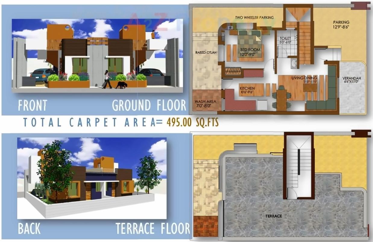 Layout of real estate project Shubh Darshan Greens located at Hanumanpura, Vadodara, Gujarat