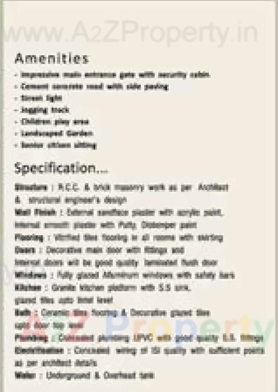 Amenities of Shubh Residency