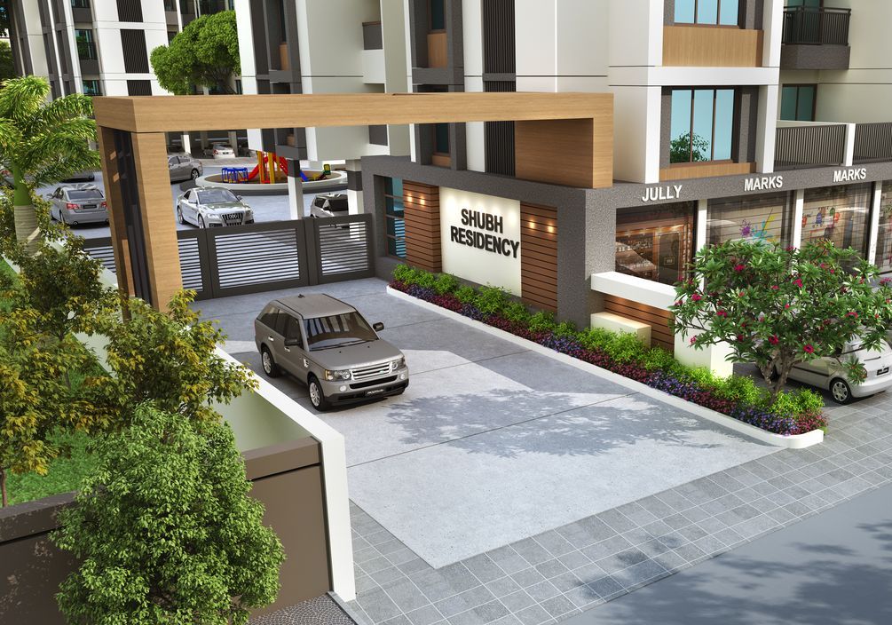 Gate View of real estate project Shubh Residency located at Makarpura, Vadodara, Gujarat