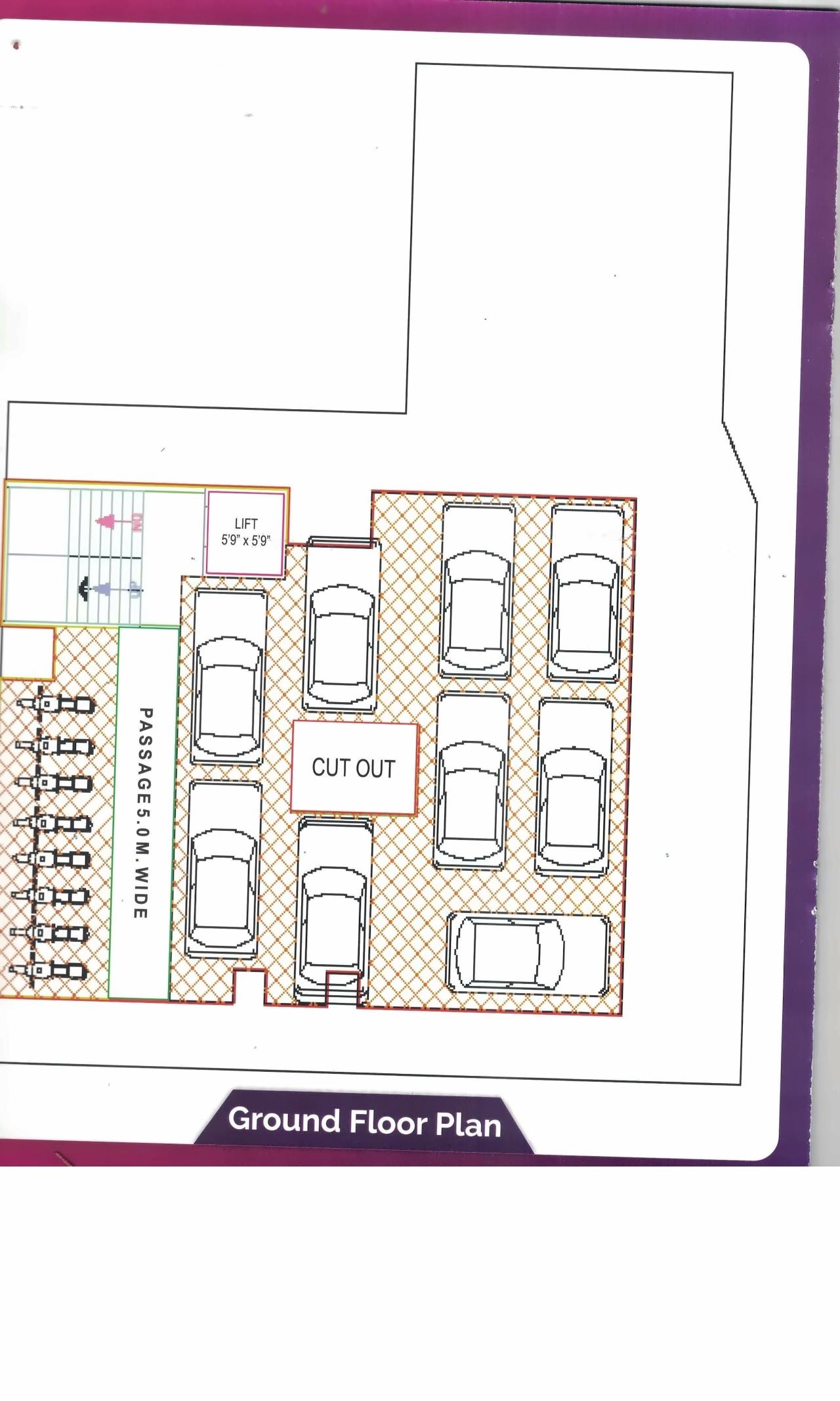 Layout of real estate project Shubham Avenue located at Kasba, Vadodara, Gujarat