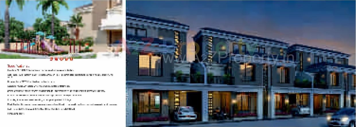 3D Elevation of real estate project Shubham Bunglows located at Padra, Vadodara, Gujarat