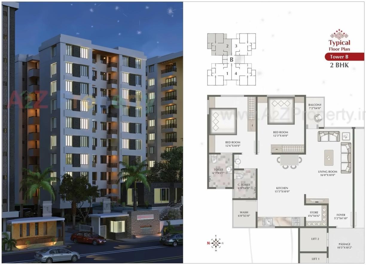 Layout of real estate project Shubham Elite located at Harni, Vadodara, Gujarat