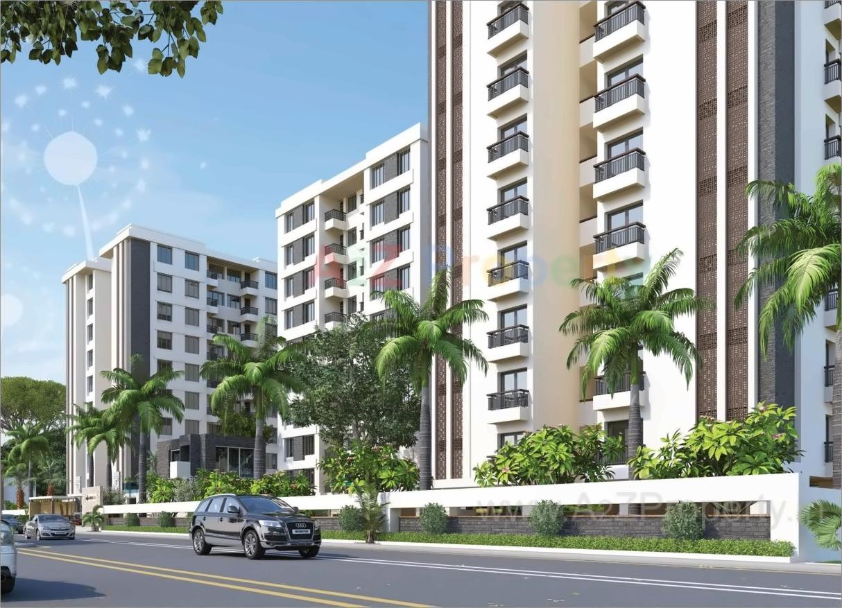 3D Elevation of real estate project Shubham Elite located at Harni, Vadodara, Gujarat