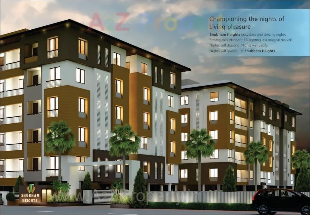 3D Elevation of real estate project Shubham Heights located at Gorti, Vadodara, Gujarat