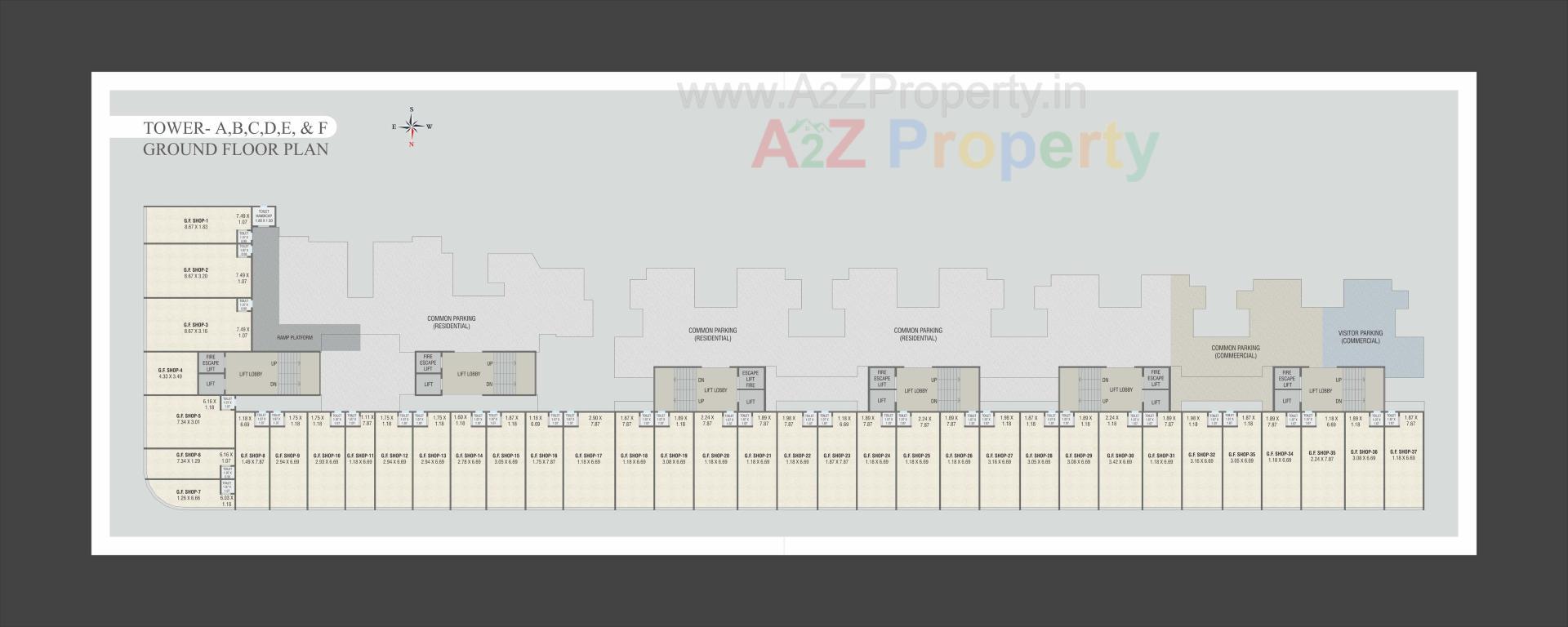 Layout of real estate project Shubham Resicom located at Vadodara, Vadodara, Gujarat