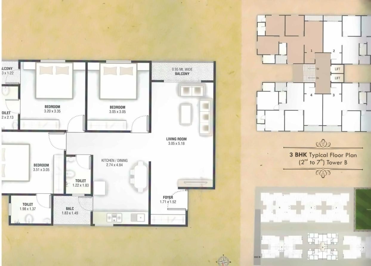 Layout of real estate project Shukan Aroma located at Savad, Vadodara, Gujarat