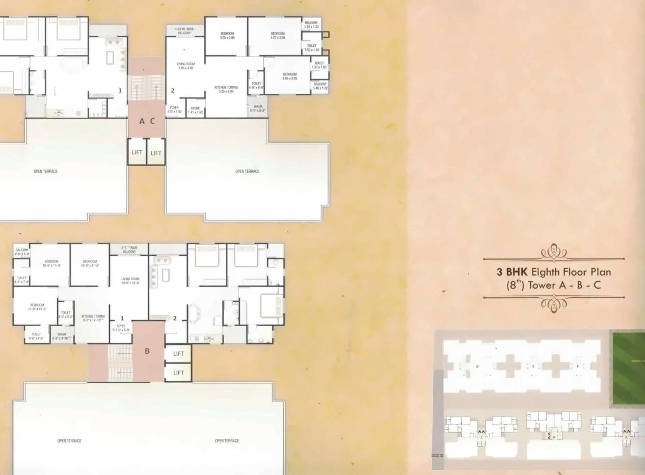 Layout of real estate project Shukan Aroma located at Savad, Vadodara, Gujarat