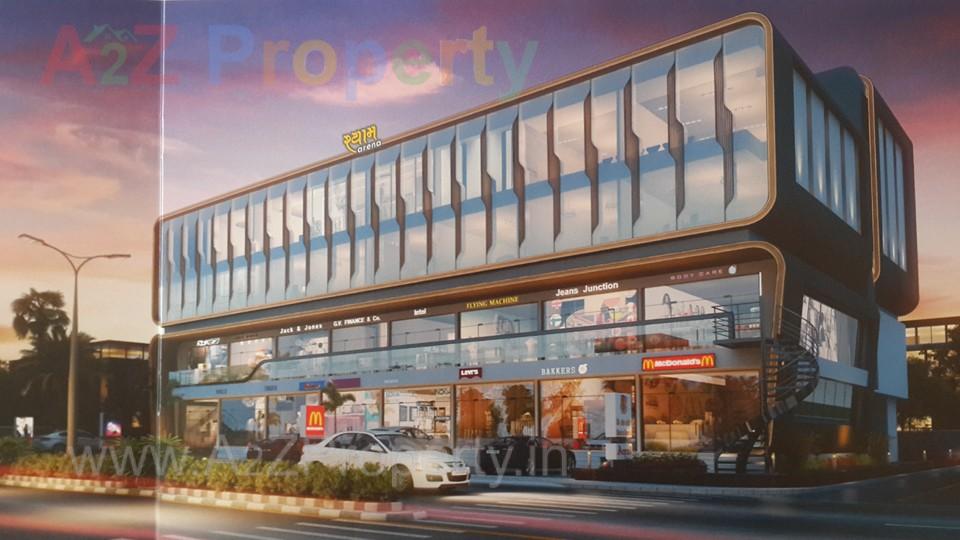 3D Elevation of real estate project Shyam Arena located at Kasba, Vadodara, Gujarat