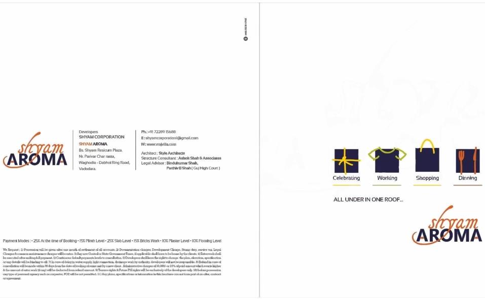  of real estate project Shyam Aroma   Shyam Gopika located at Bapod, Vadodara, Gujarat