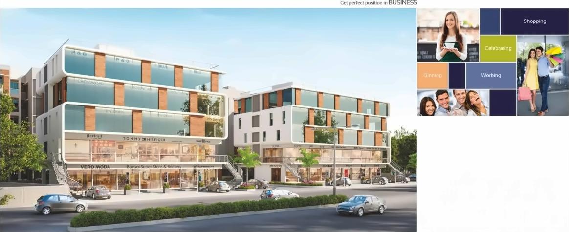 3D Elevation of real estate project Shyam Aroma   Shyam Gopika located at Bapod, Vadodara, Gujarat