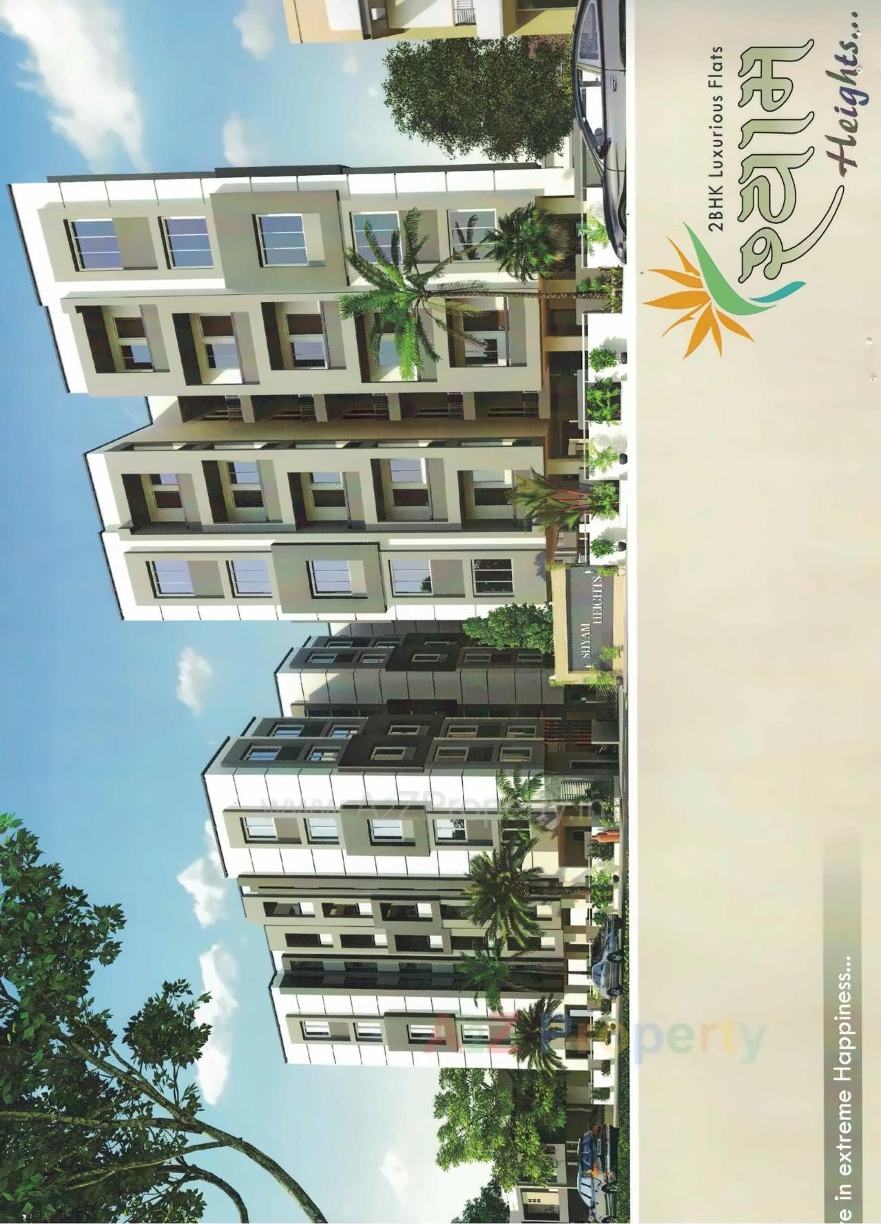 3D Elevation of real estate project Shyam Heights located at Chhani, Vadodara, Gujarat