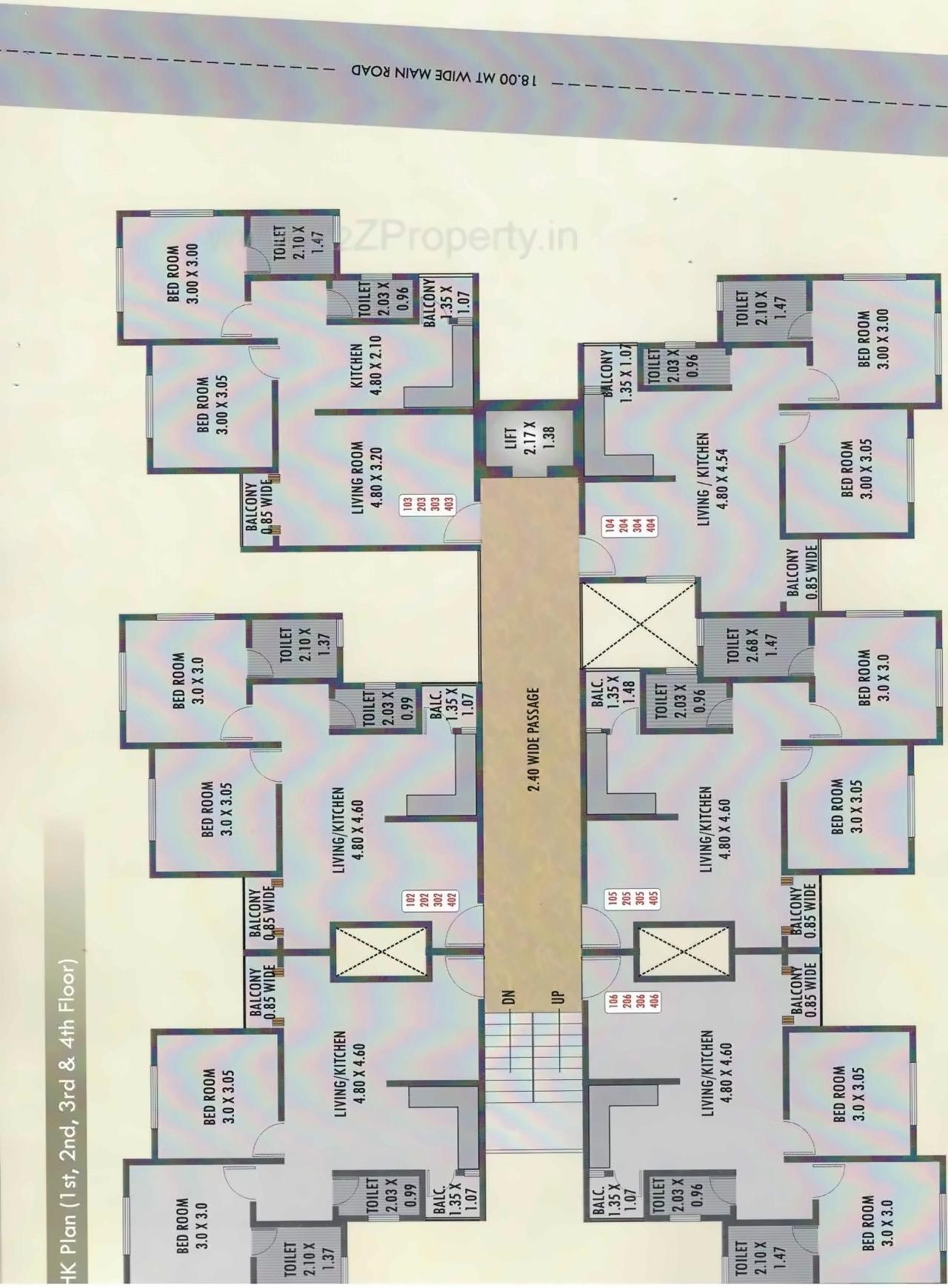 Layout of real estate project Shyam Heights located at Chhani, Vadodara, Gujarat