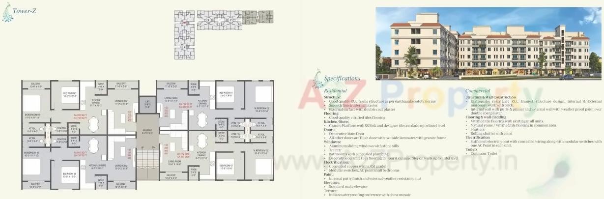 Layout of real estate project Shyam Icon located at Kalali, Vadodara, Gujarat
