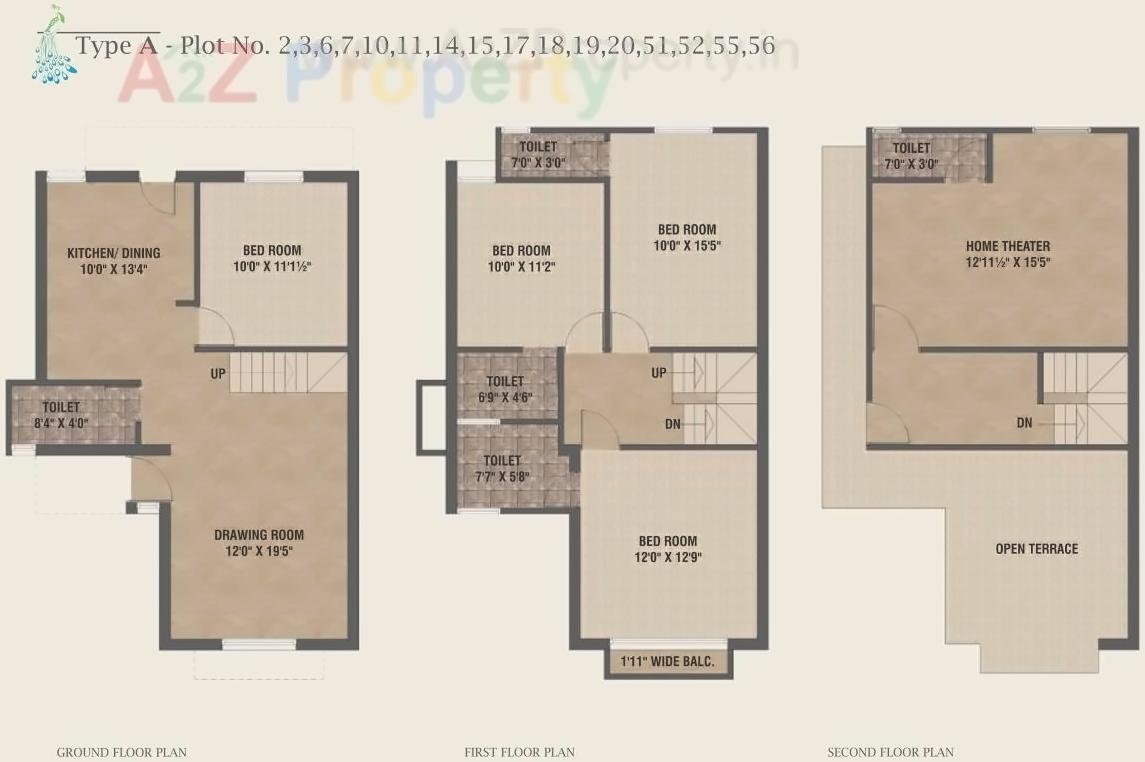 Layout of real estate project Shyam Villa located at Bill, Vadodara, Gujarat