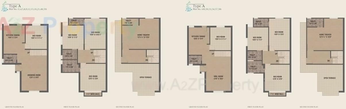 Layout of real estate project Shyam Villa located at Bill, Vadodara, Gujarat