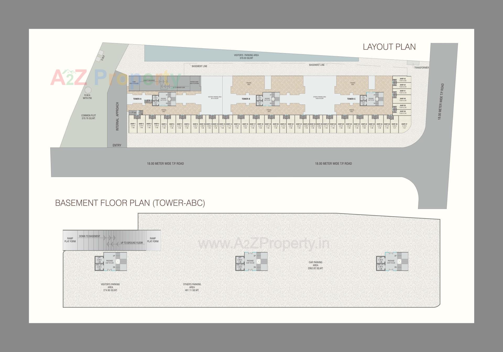 Layout of real estate project Shyam Vintage located at Sama, Vadodara, Gujarat