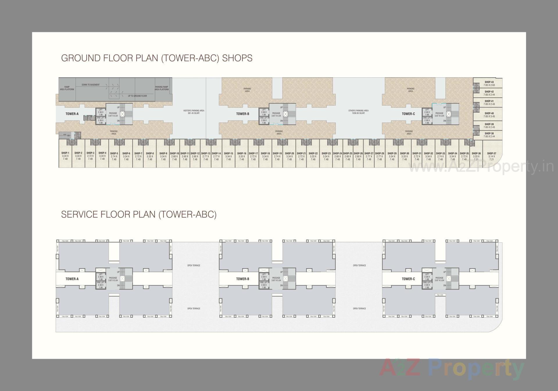 Layout of real estate project Shyam Vintage located at Sama, Vadodara, Gujarat