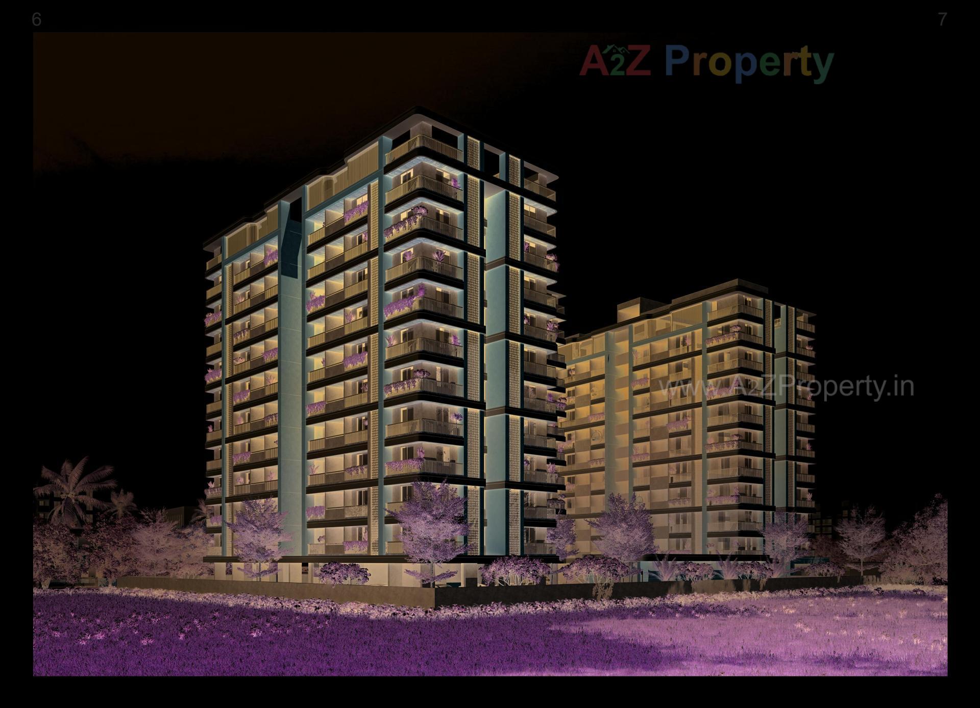 3D Elevation of real estate project Shyama Icon located at Sevasi, Vadodara, Gujarat