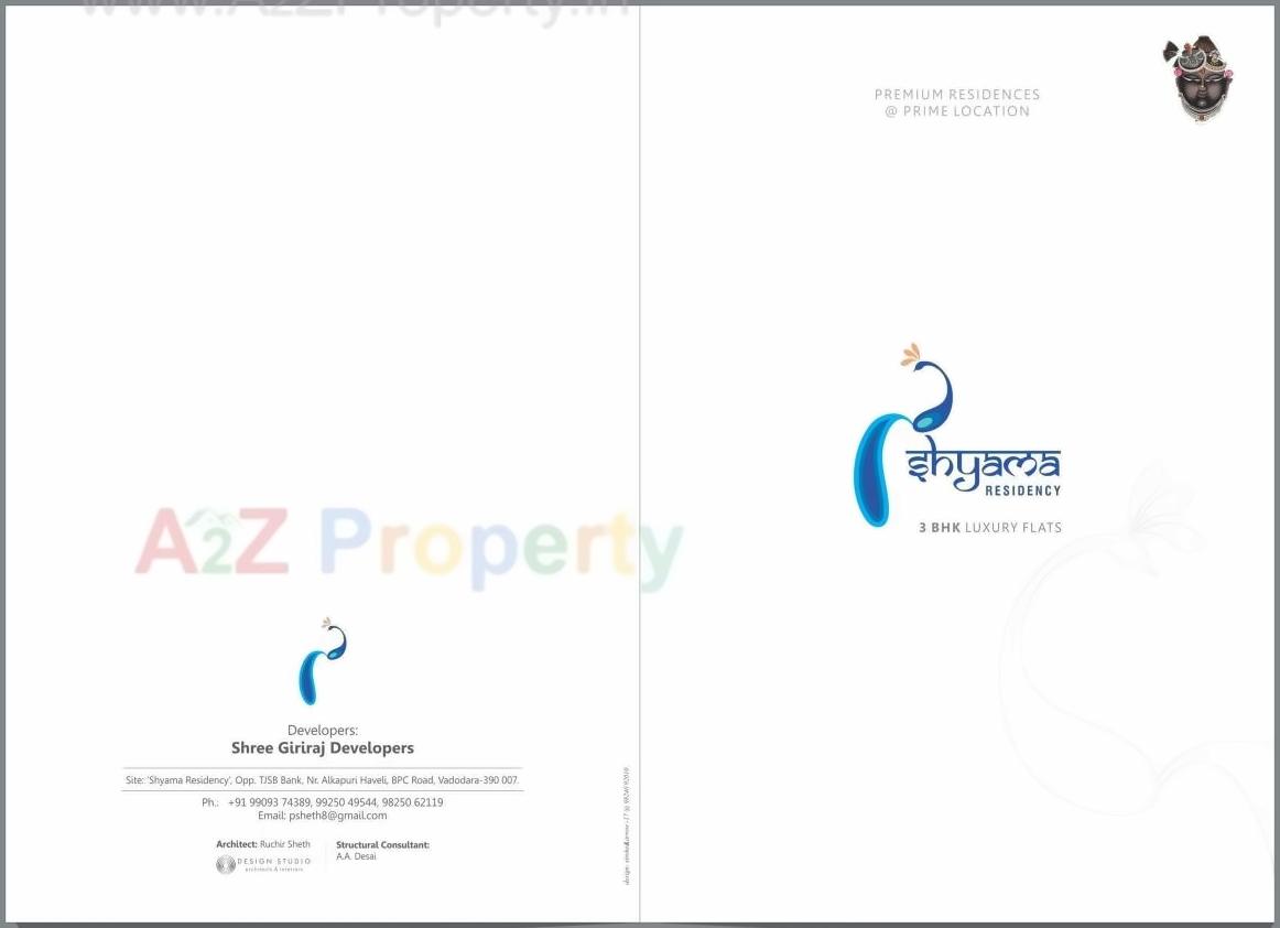  of real estate project Shyama Residency located at Kasba, Vadodara, Gujarat