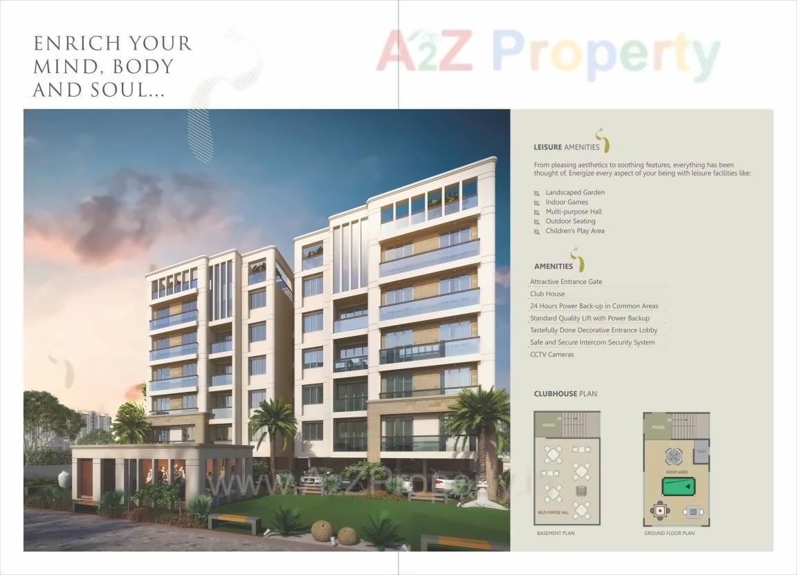 3D Elevation of real estate project Shyama Residency located at Kasba, Vadodara, Gujarat