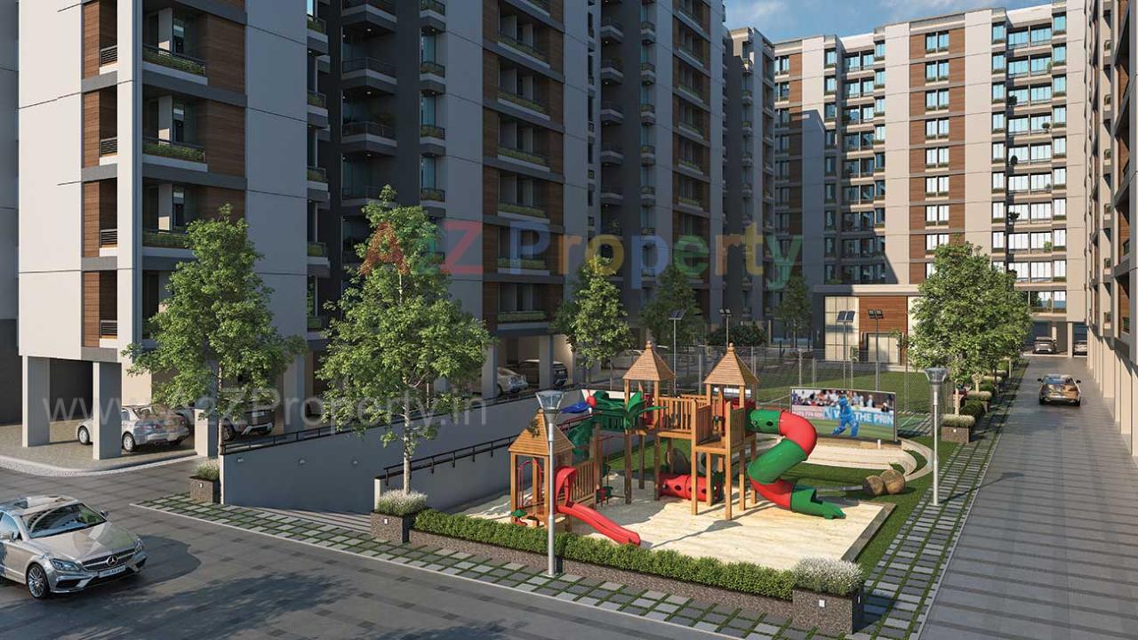 3D Elevation of real estate project Shyamal Heights located at Ankhol, Vadodara, Gujarat