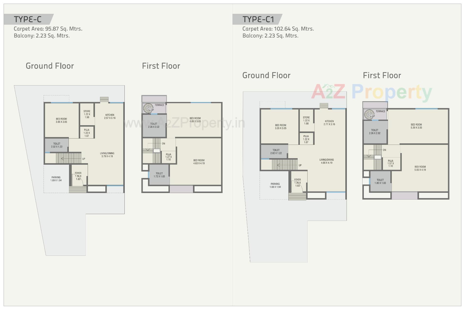 Layout of real estate project Shyamal Orchid located at Ankhol, Vadodara, Gujarat